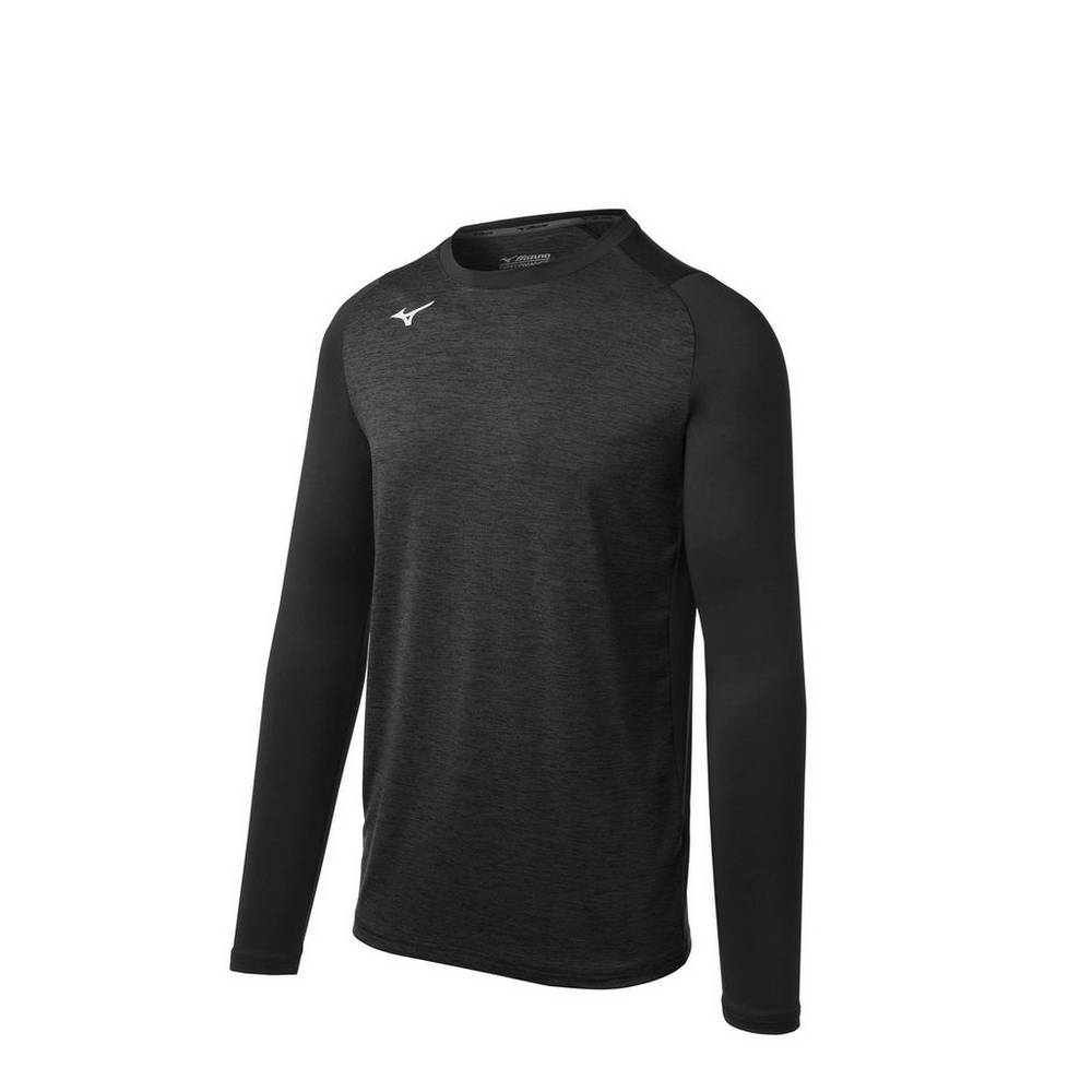 Base Layer Mizuno Alpha Stretch Sleeve Uomo - Nere - 48597-ZXMI